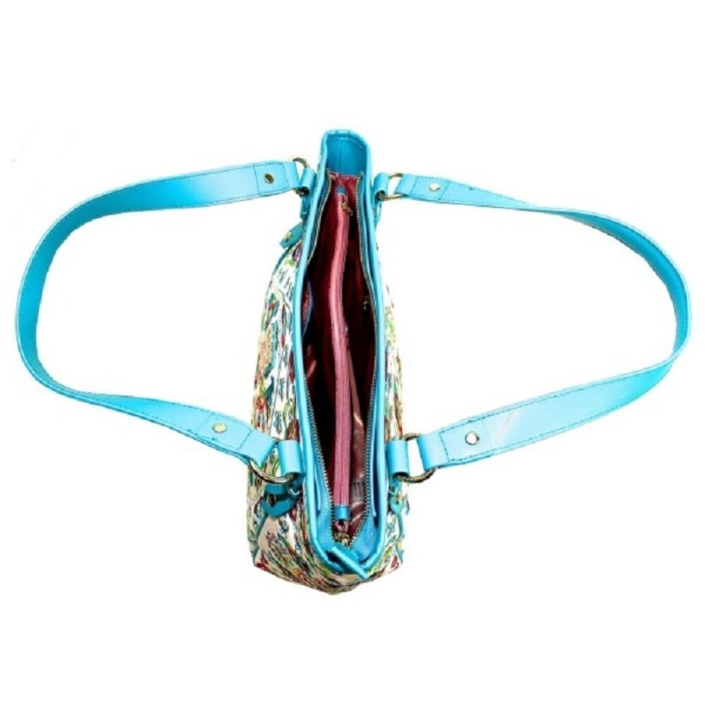 Fricaine Bright Morning (Blue) Embroidered Tote - Picture 5 of 7